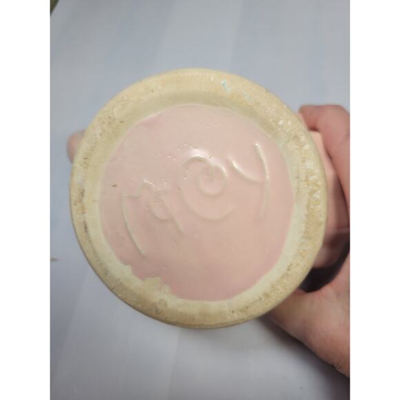 Vintage McCoy Pink Pottery Shell Planter - Picture 5 of 5